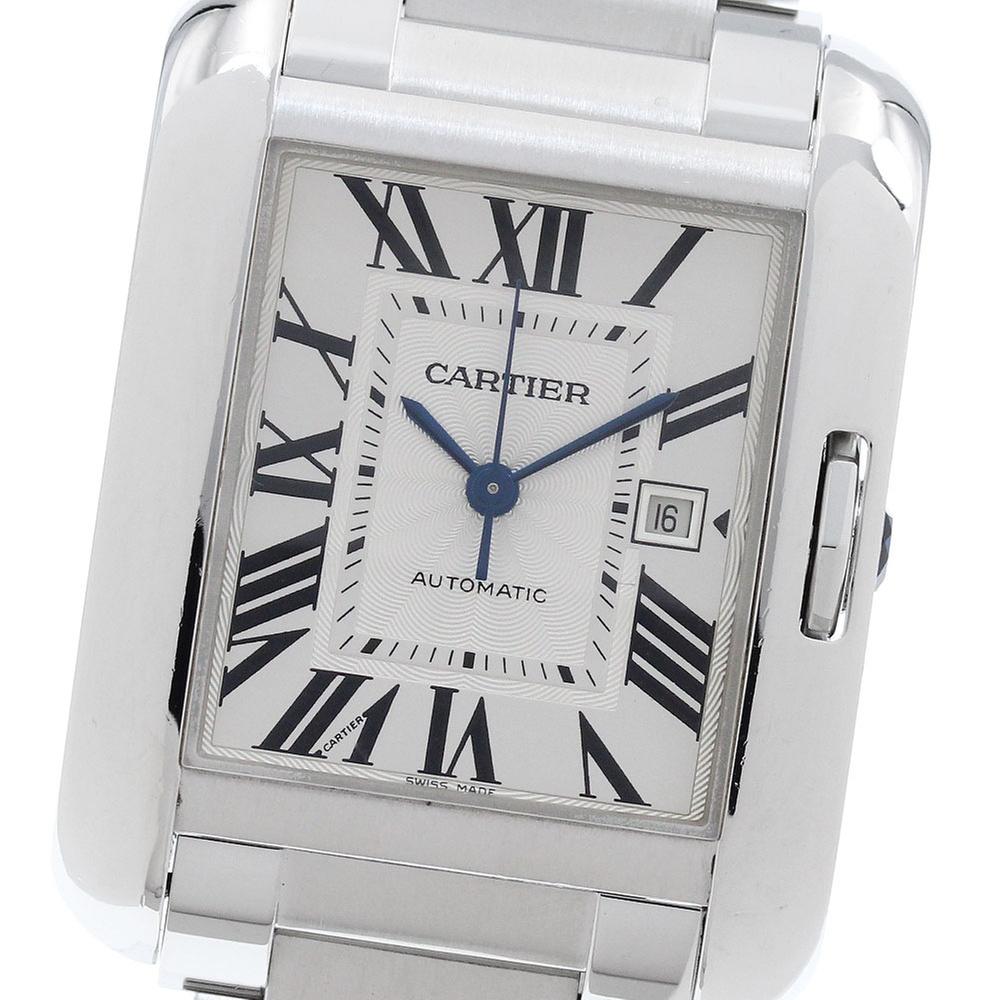 Cartier Tank Anglaise W5310009 | Silver Dial Used (Fair) Men's watch/Unisex Buy in Switzerland