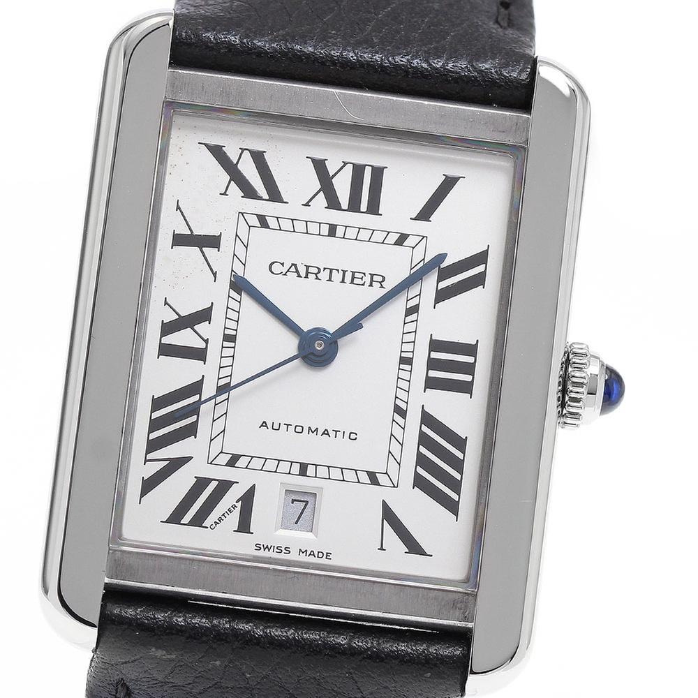 Cartier Tank Solo WSTA0029 | Silver Dial Used (Fair) Men's watch/Unisex Buy in Switzerland