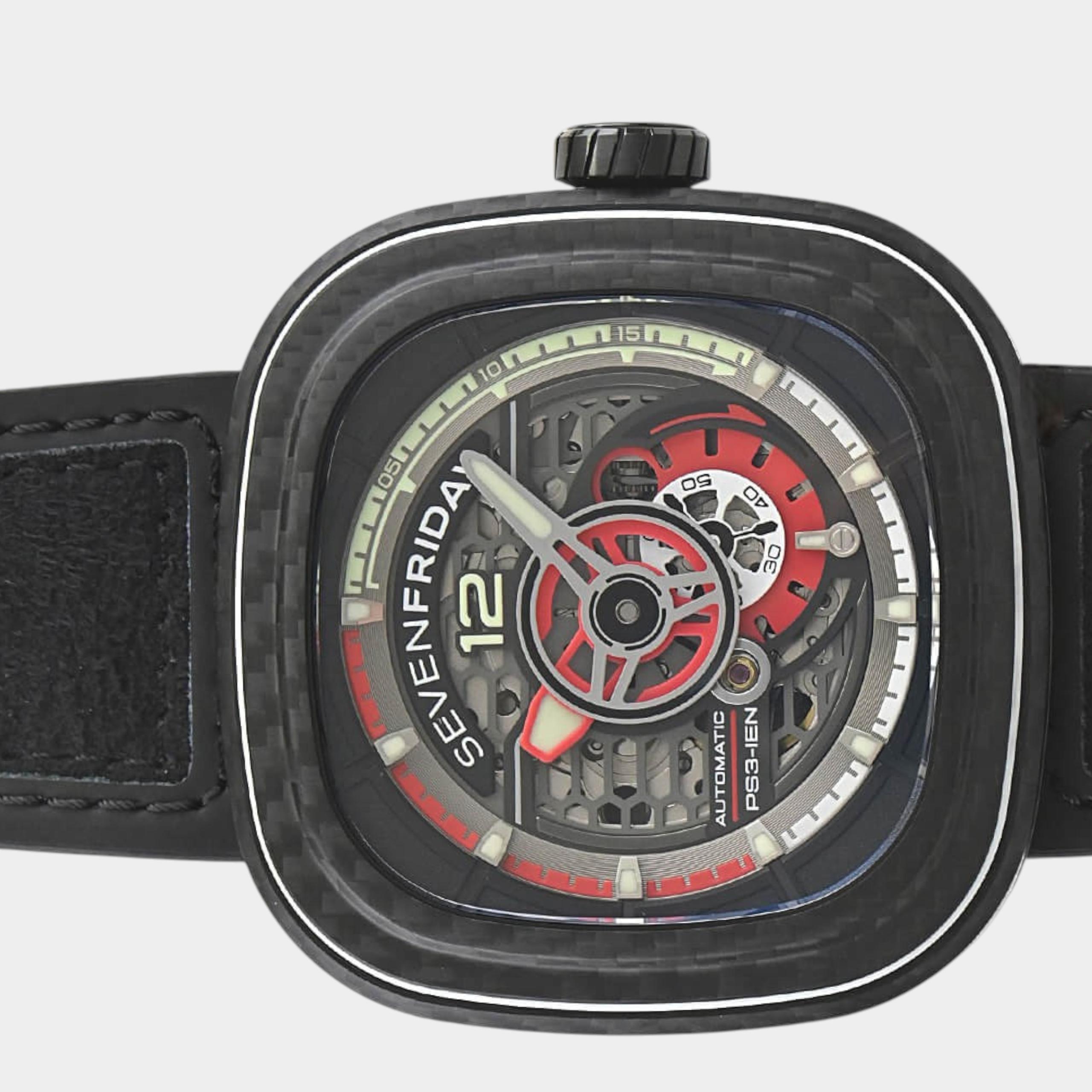 Sevenfriday  PS3/02 RUBY CARBON | Silver Dial Like new & unworn Men's watch/Unisex Buy in Switzerland