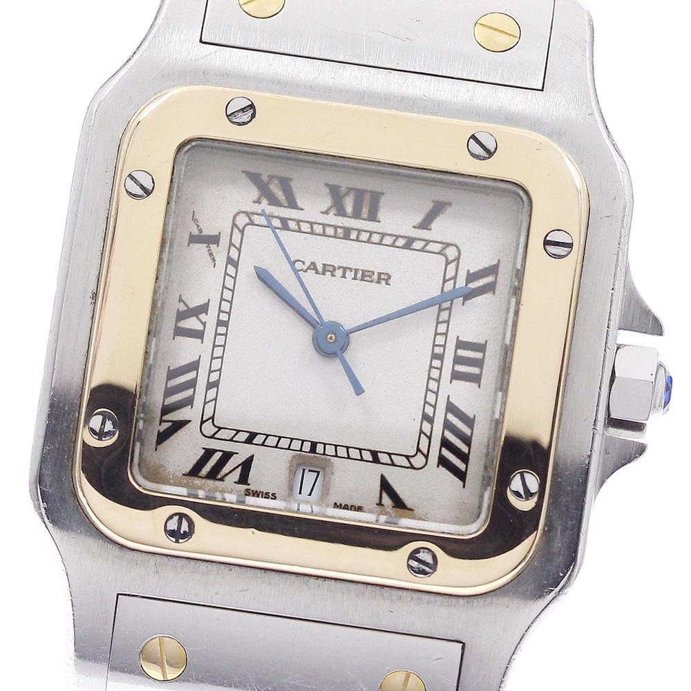 Cartier Santos Galbée W20011C4 | Brown Dial Used (Fair) Men's watch/Unisex Buy in Switzerland