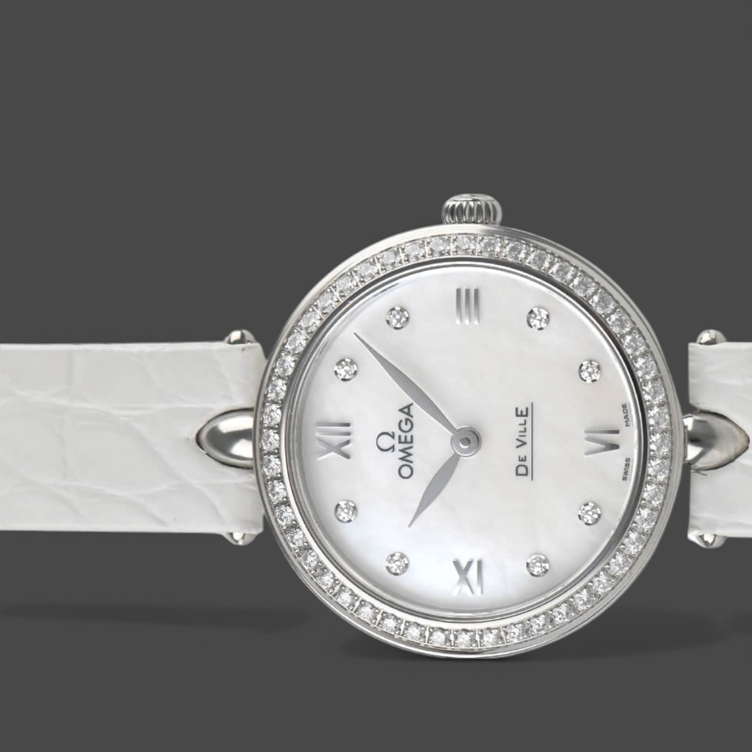 Omega De Ville Prestige 424.18.27.60.55.001 | Mother of pearl Dial Like new & unworn Women's watch Buy in Switzerland