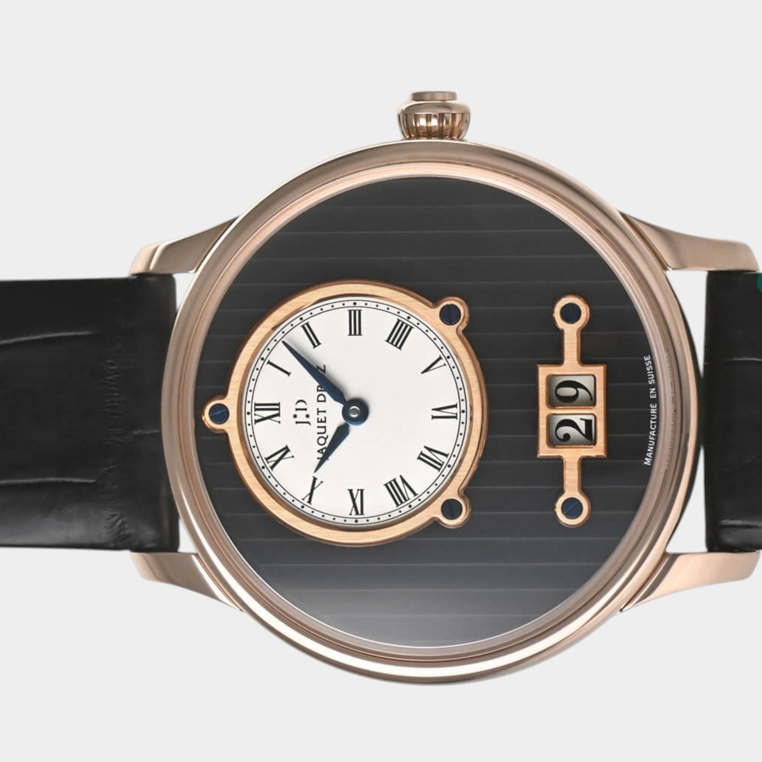 Jaquet-Droz Petite Heure Minute J016933240 | Black Dial Used (Very good) Men's watch/Unisex Buy in Switzerland