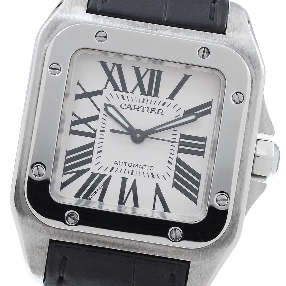 Cartier Santos 100 W20106X8 | Silver Dial Used (Good) Men's watch/Unisex Buy in Switzerland
