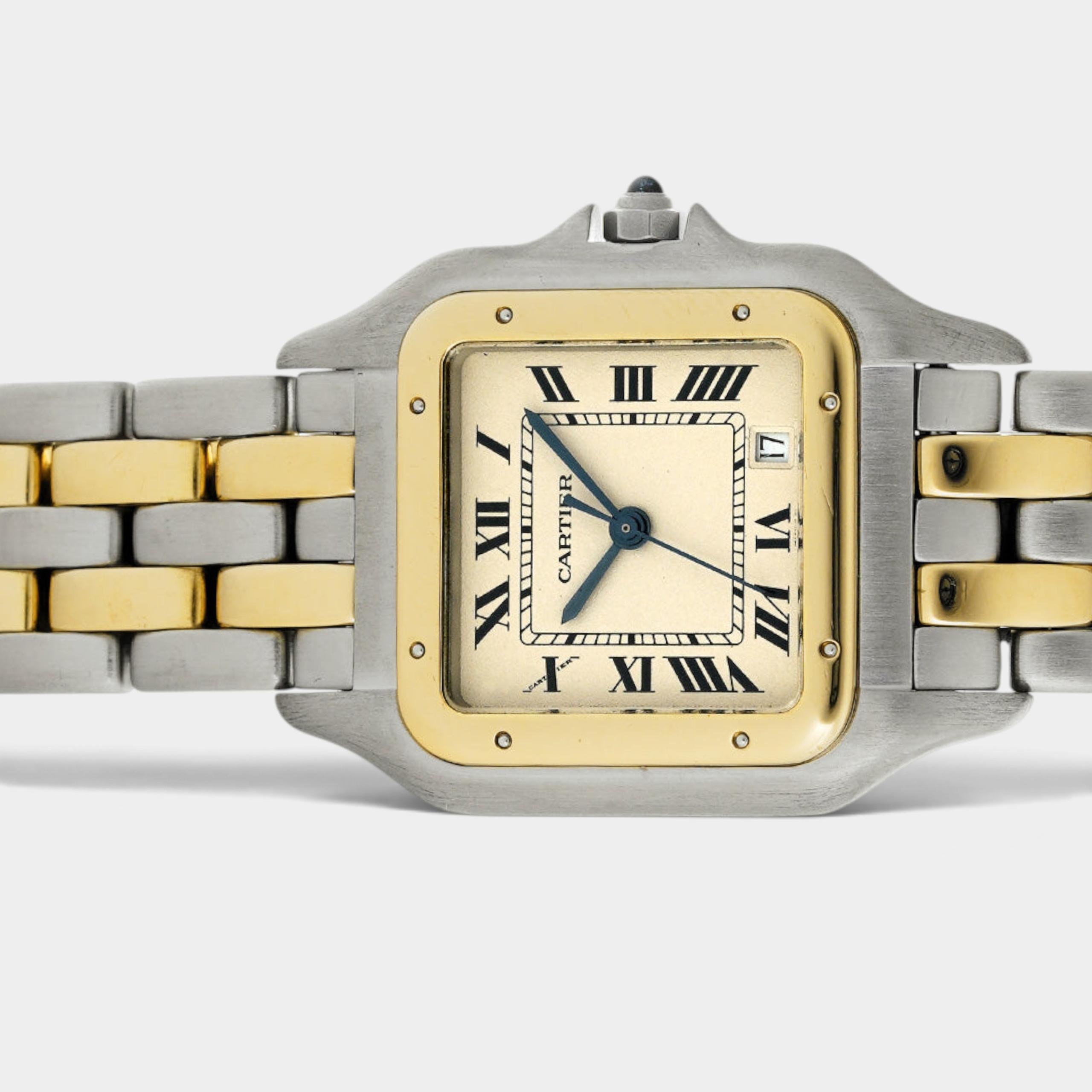 Cartier Panthere Date / Steel&Yellow gold / Ivory / 36×26.5 mm / 83083242