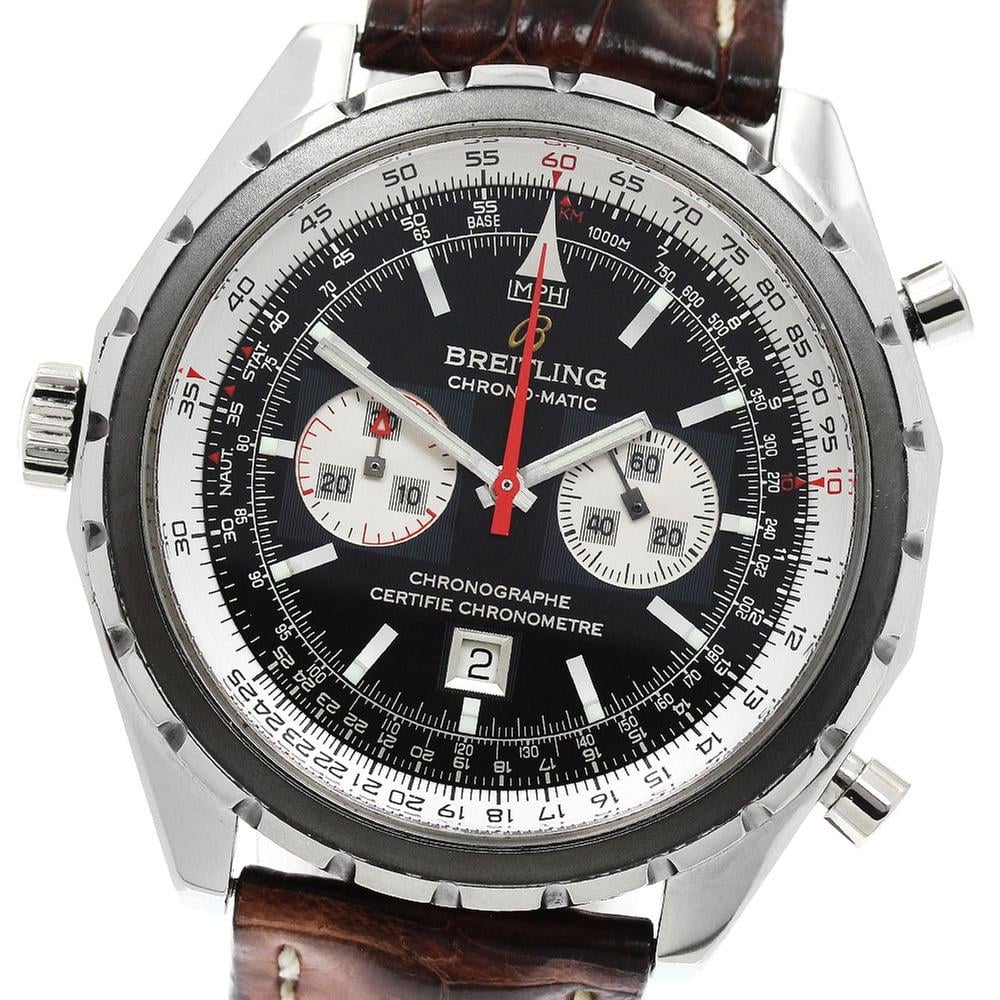 Breitling Chrono-Matic A41360 | Black Dial Used (Fair) Men's watch/Unisex Buy in Switzerland