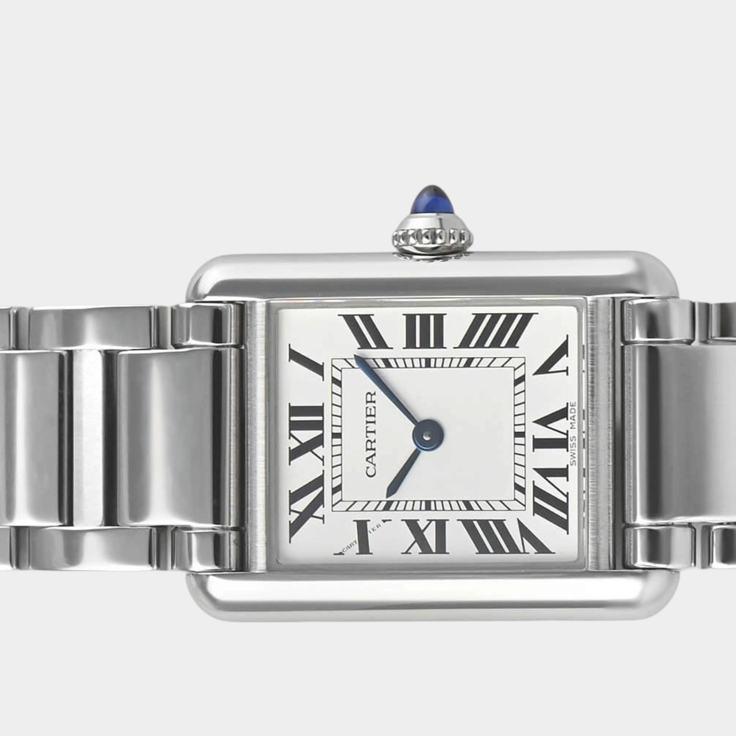 Cartier Tank WSTA0051 | Silver Dial Used (Very good) Women's watch Buy in Switzerland