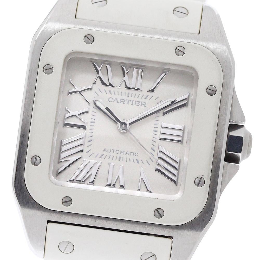Cartier Santos 100 W20129U2 | Silver Dial Used (Fair) Men's watch/Unisex Buy in Switzerland