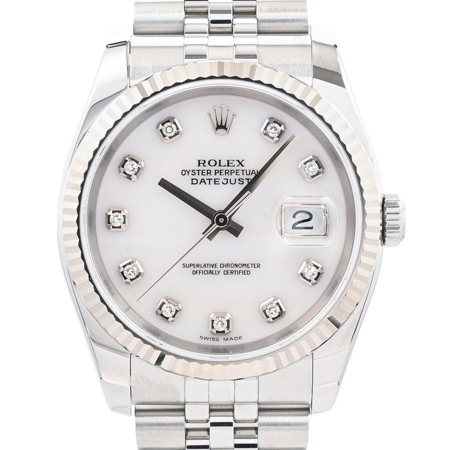 Rolex Datejust 116234NG | White Dial Used (Good) Men's watch/Unisex Buy in Switzerland