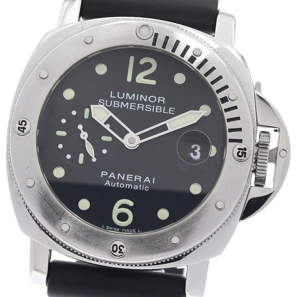 Panerai Luminor Submersible PAM00024 | Black Dial Used (Fair) Men's watch/Unisex Buy in Switzerland