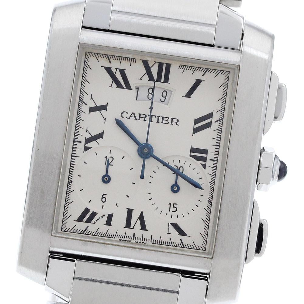 Cartier Tank Française W51024Q3 | Brown Dial Used (Fair) Men's watch/Unisex Buy in Switzerland