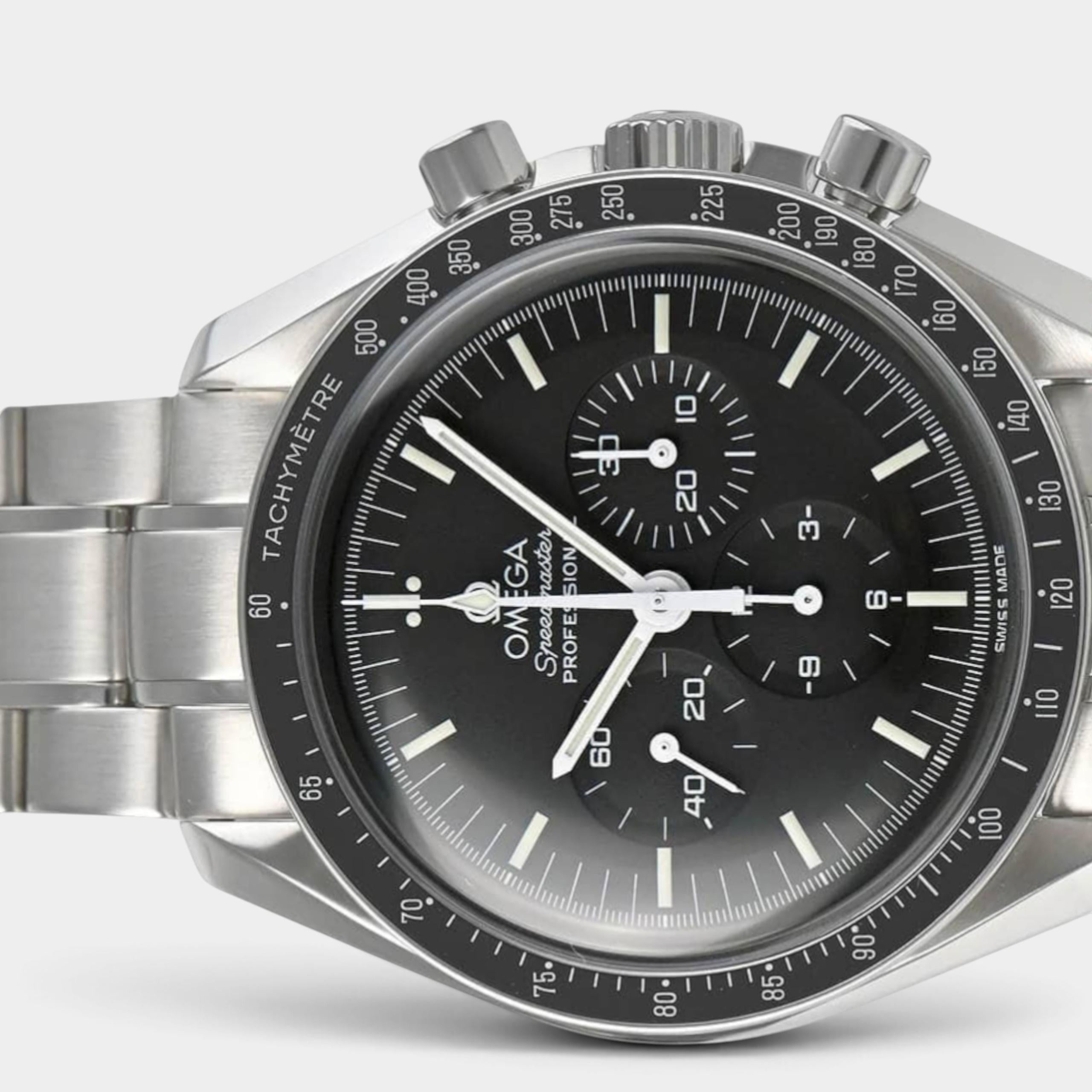Omega Speedmaster Professional Moonwatch Chronograph / Steel / Black / 42 mm / 3572.50