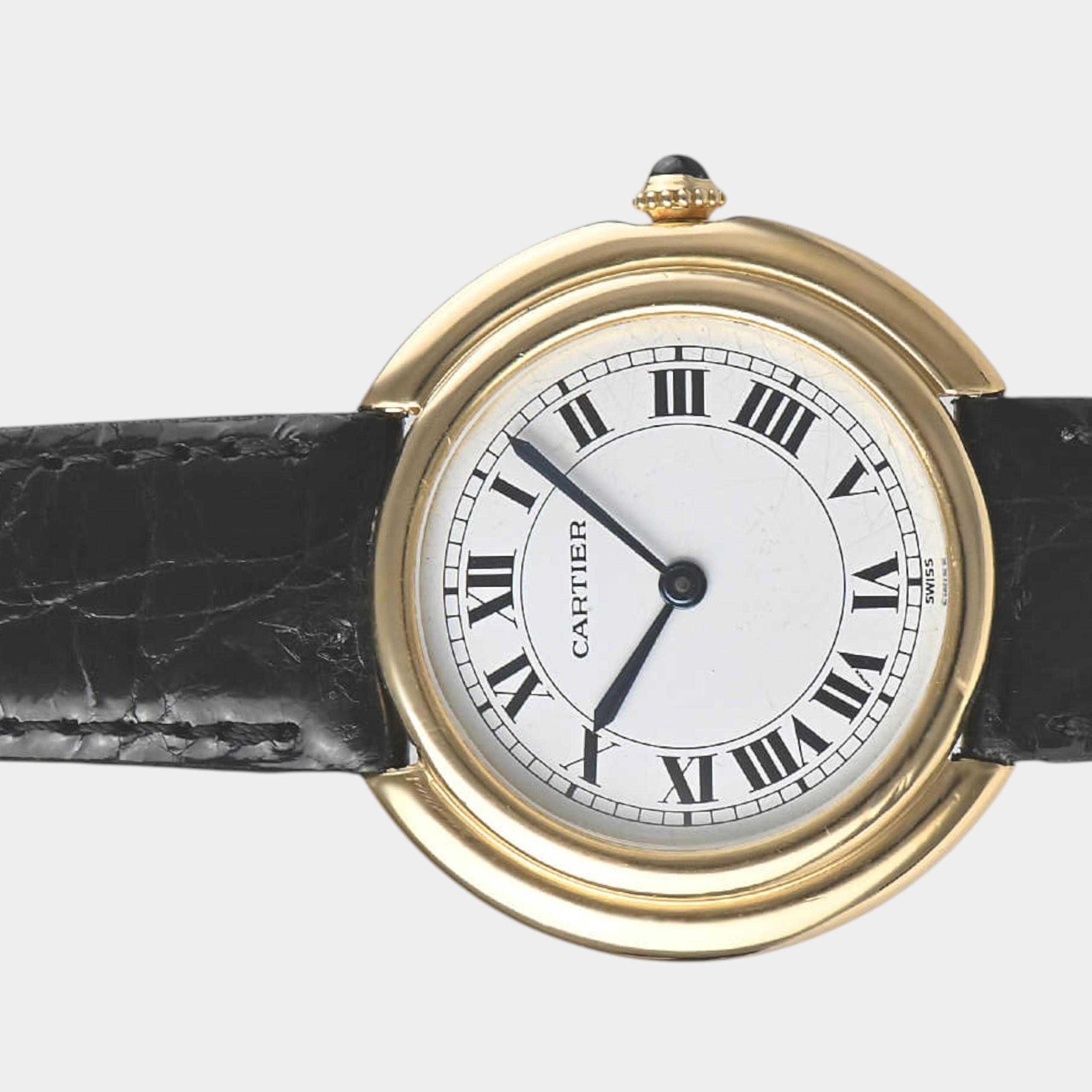 Cartier Vendome 17003 | White Dial Used (Very good) Men's watch/Unisex Buy in Switzerland