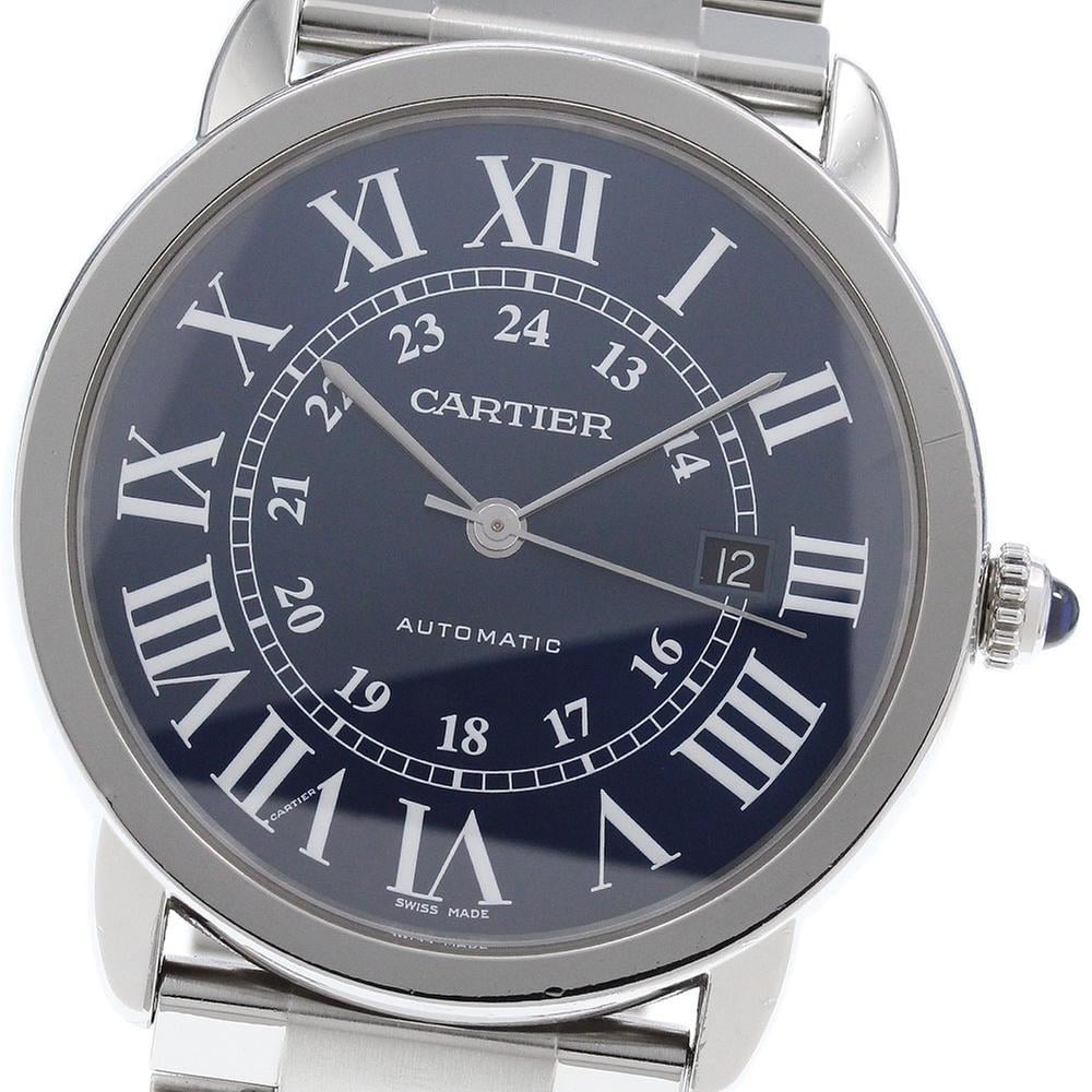 Cartier Ronde Solo de Cartier WSRN0023 | Blue Dial Used (Fair) Men's watch/Unisex Buy in Switzerland