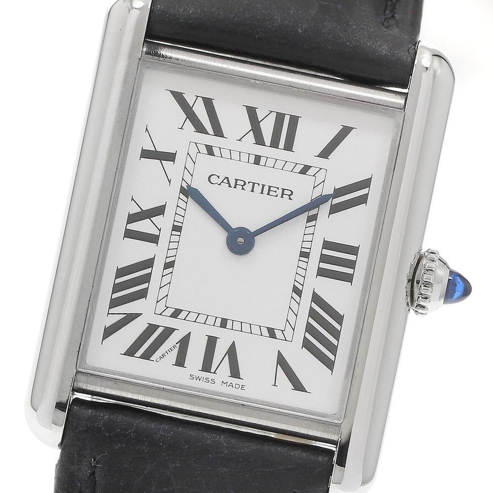 Cartier Tank WSTA0041 | Silver Dial Used (Good) Men's watch/Unisex Buy in Switzerland