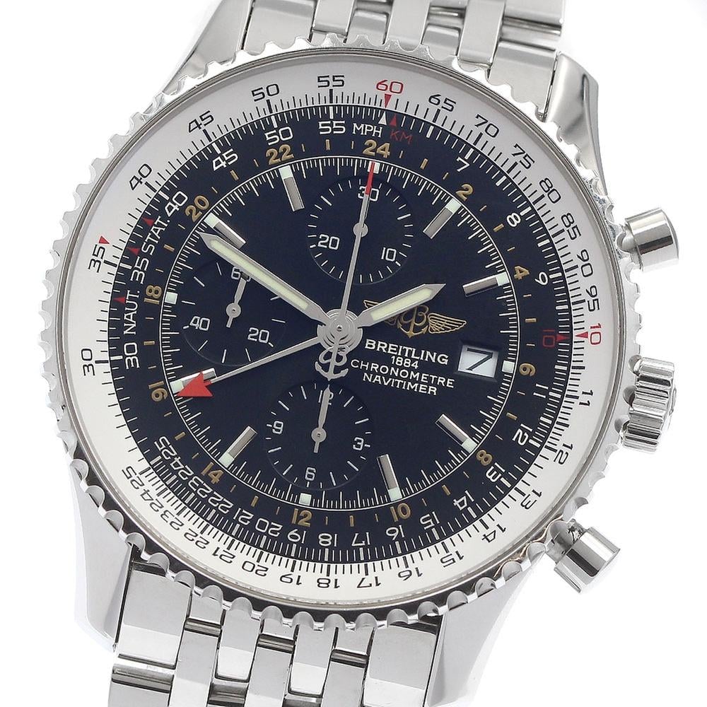 Breitling Navitimer World A2432212/B726 | Black Dial Used (Fair) Men's watch/Unisex Buy in Switzerland