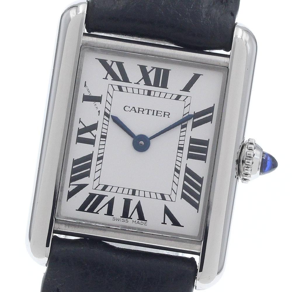 Cartier Tank WSTA0042 | Silver Dial Used (Good) Women's watch Buy in Switzerland