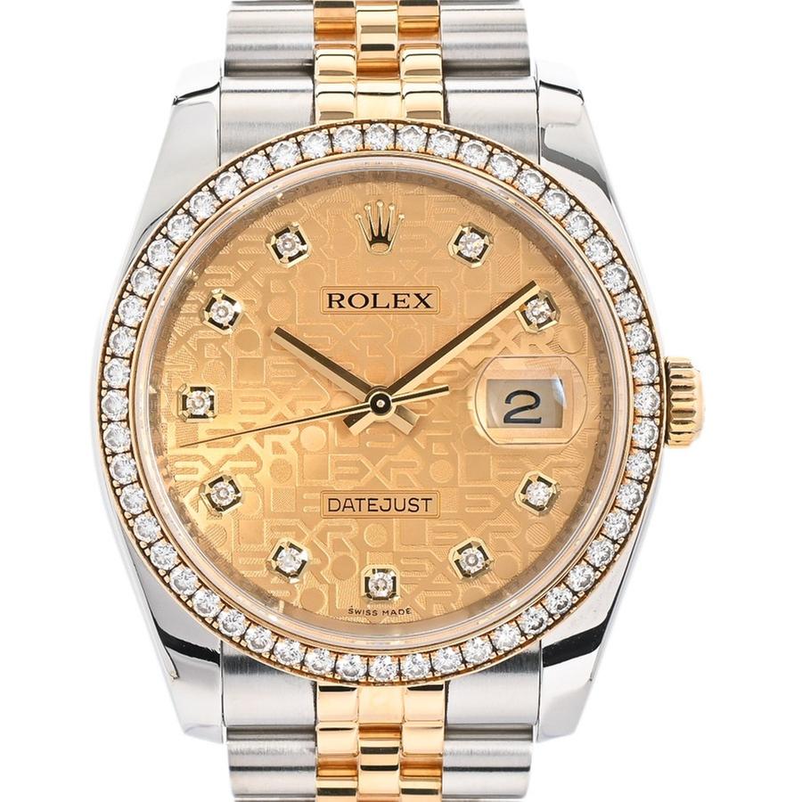 Rolex Datejust 116243G | Gold Dial Used (Good) Men's watch/Unisex Buy in Switzerland