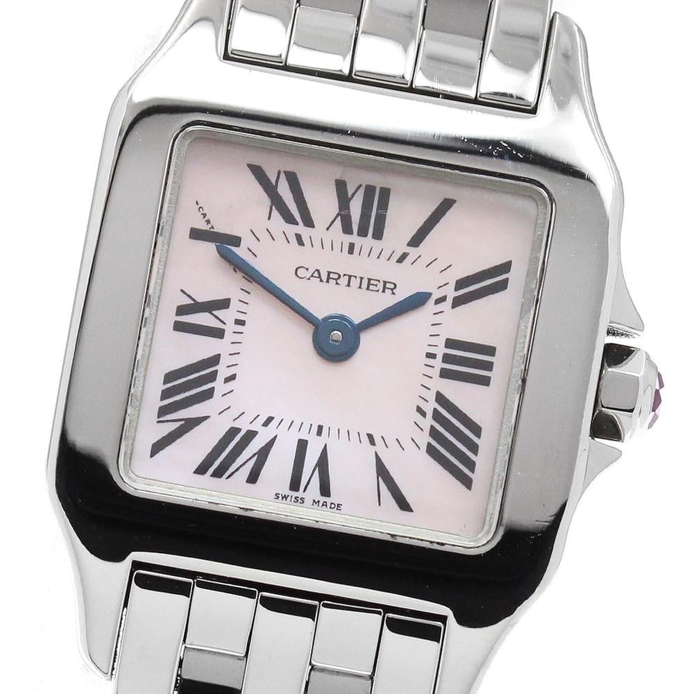 Cartier Santos Demoiselle W25075Z5 | Pink Dial Used (Good) Women's watch Buy in Switzerland