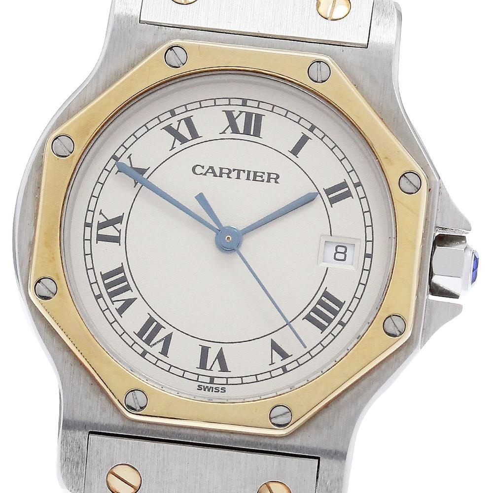 Cartier カルティエ CARTIER W2001583 サントスオクタゴン LM YGベゼル クォーツ メンズ_979424