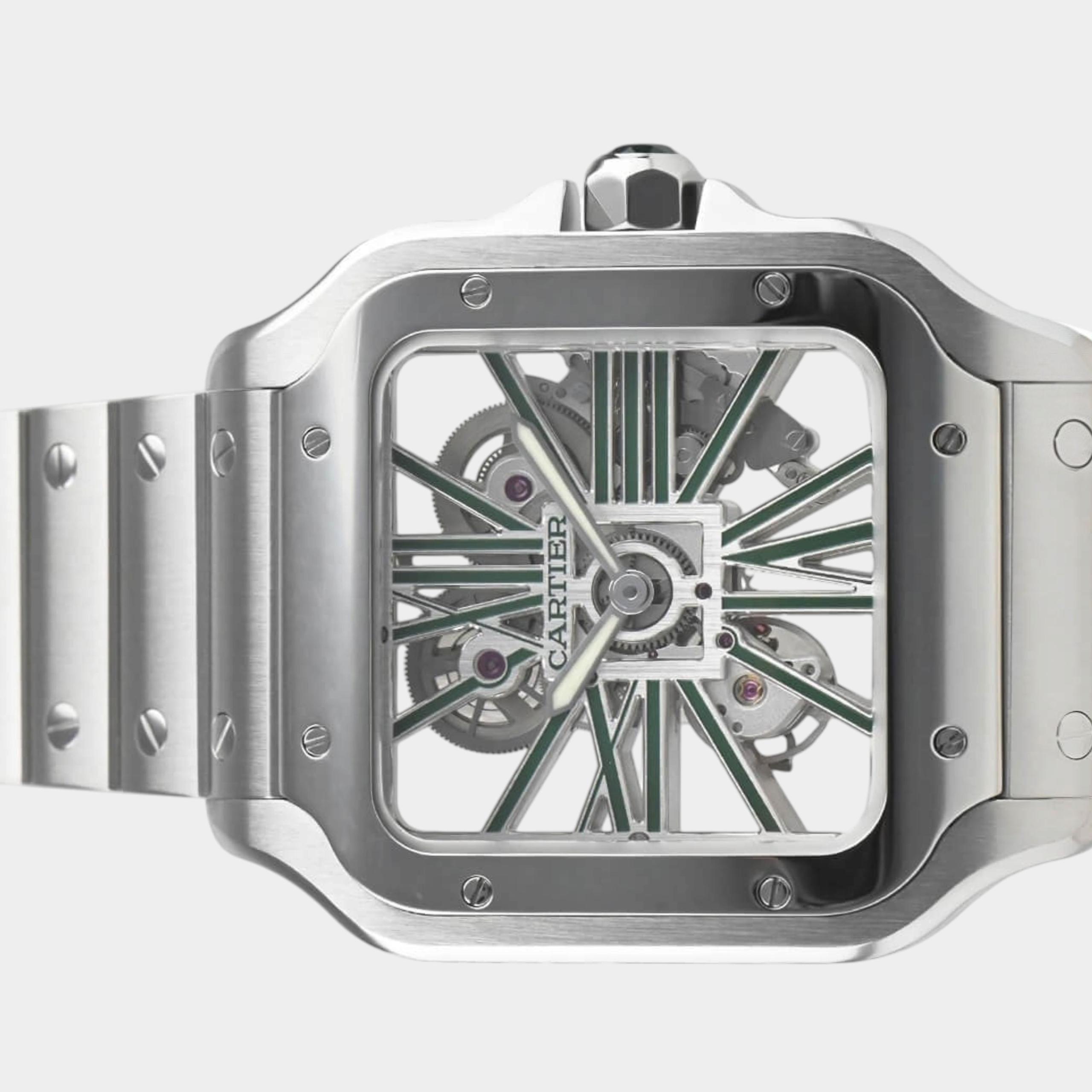 Cartier Santos WHSA0028 | Skeletonized Dial Used (Very good) Men's watch/Unisex Buy in Switzerland