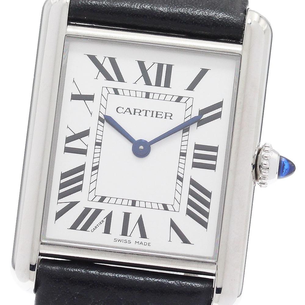 Cartier Tank WSTA0109 | Silver Dial Used (Good) Men's watch/Unisex Buy in Switzerland