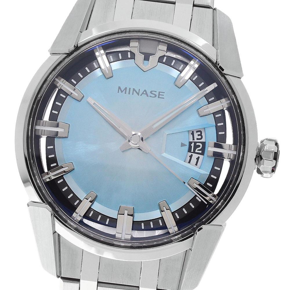 MINASE ミナセ MINASE VM14-M01GIB-SSB ディヴァイド デイト 自動巻き メンズ_984930