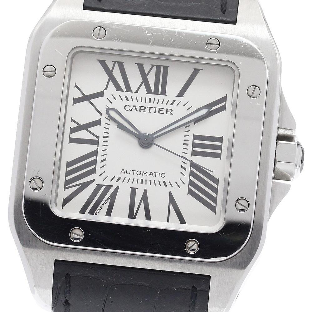 Cartier Santos 100 W20073X8 | Silver Dial Used (Fair) Men's watch/Unisex Buy in Switzerland