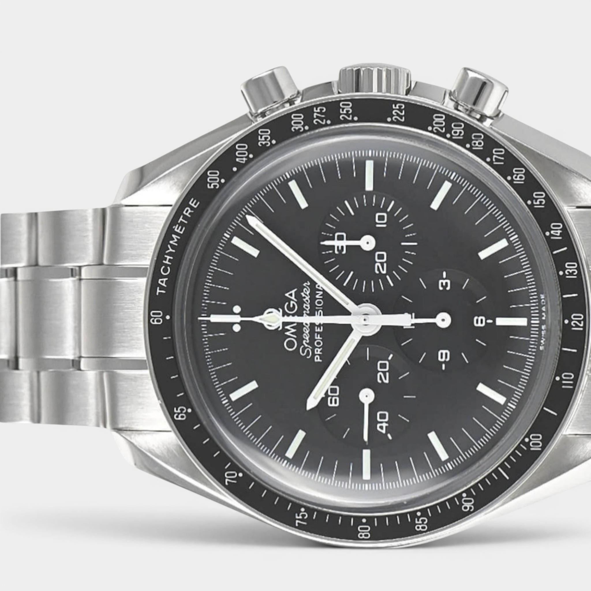 Omega Speedmaster Professional Moonwatch Chronograph / Steel / Black / 42mm / Papers / 3570.50.00