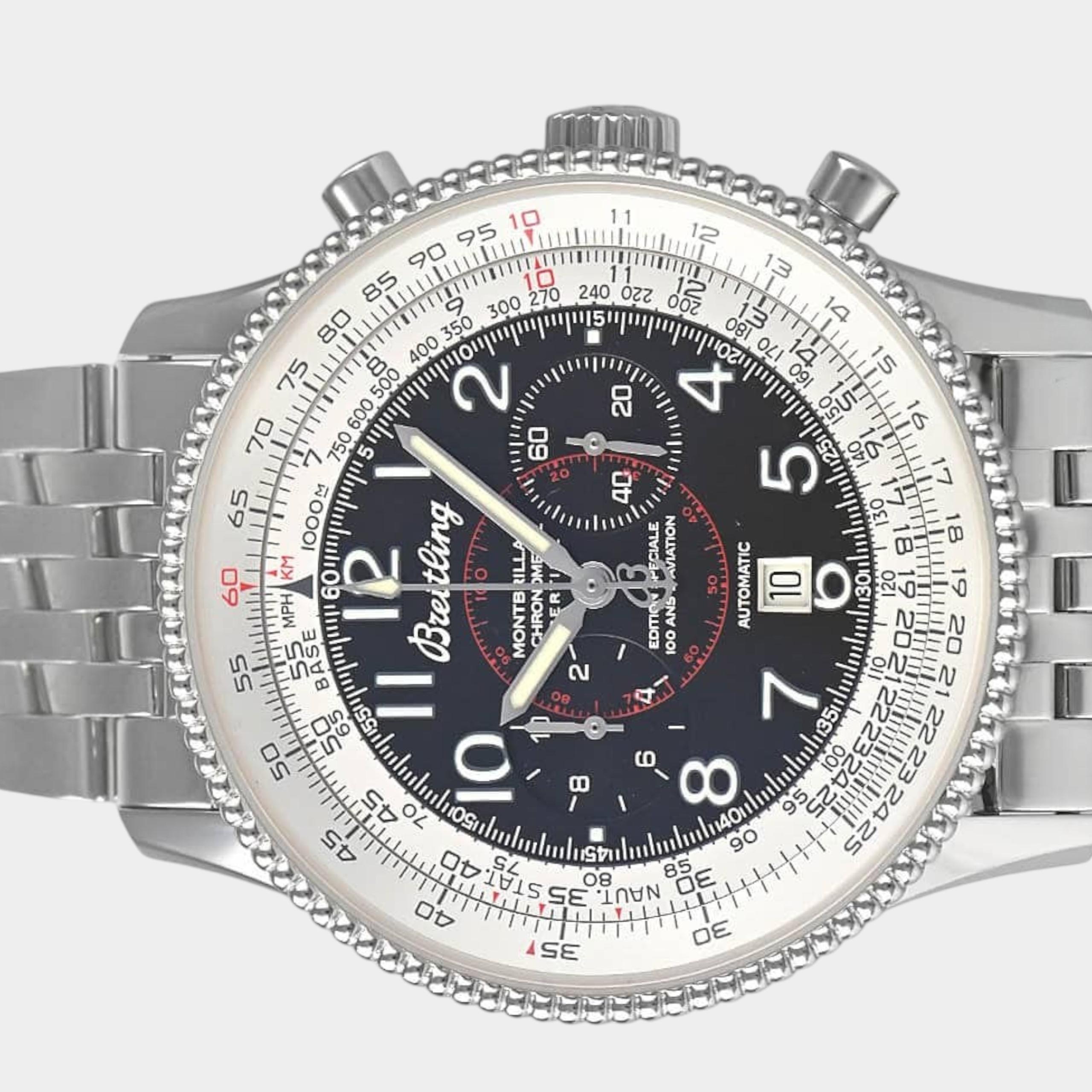 Breitling Montbrillant A35330 | Black Dial Used (Very good) Men's watch/Unisex Buy in Switzerland