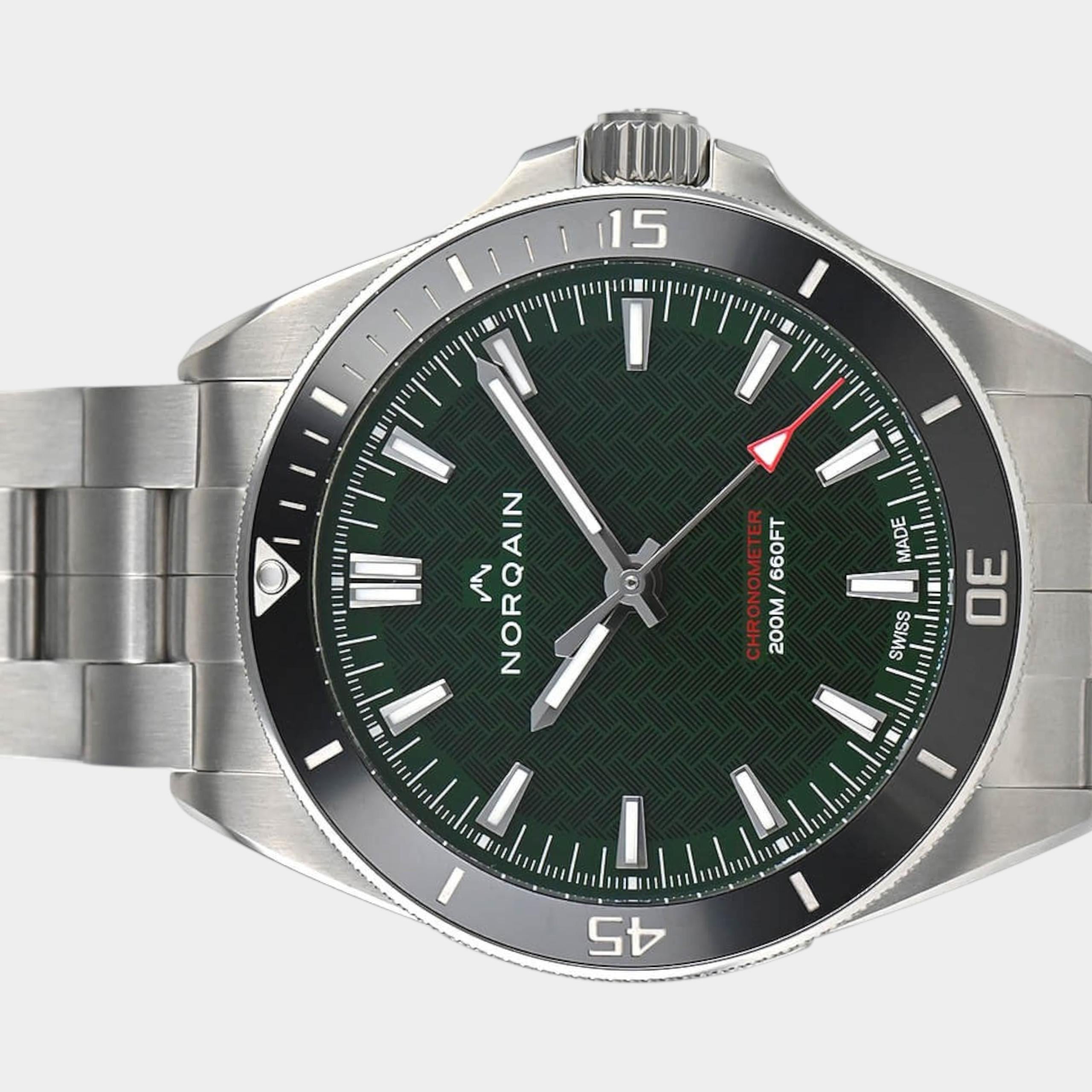 Norqain  NN1001SC1CA/EB101/150SS | Green Dial Like new & unworn Men's watch/Unisex Buy in Switzerland