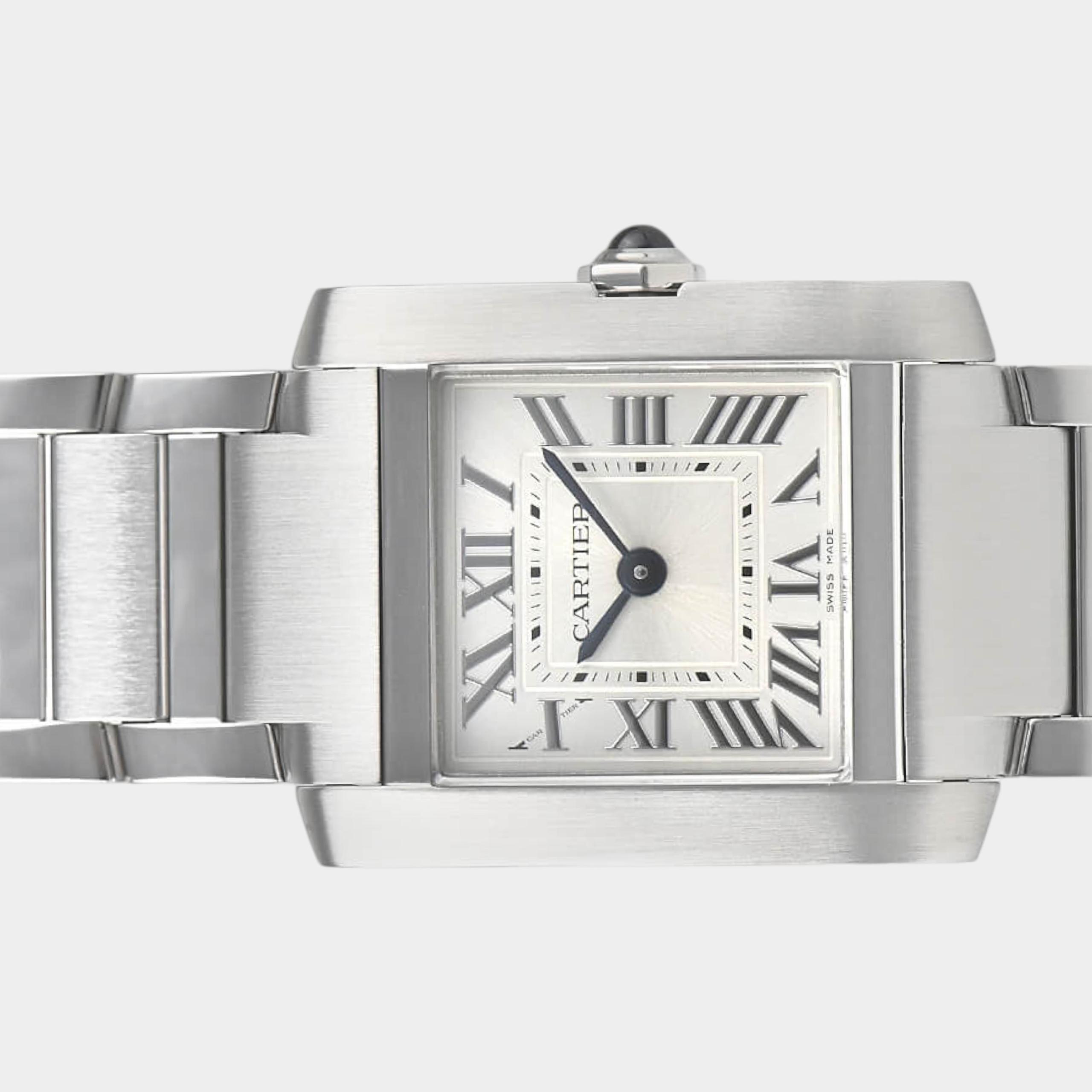Cartier Tank Française WSTA0129 | Silver Dial Used (Very good) Women's watch Buy in Switzerland
