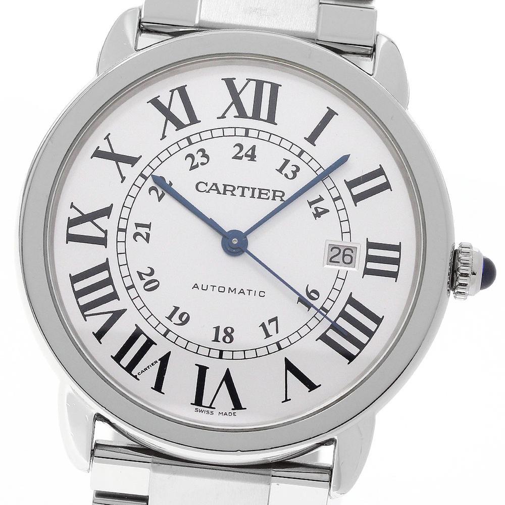 Cartier Ronde Solo de Cartier W6701011 | Silver Dial Used (Fair) Men's watch/Unisex Buy in Switzerland
