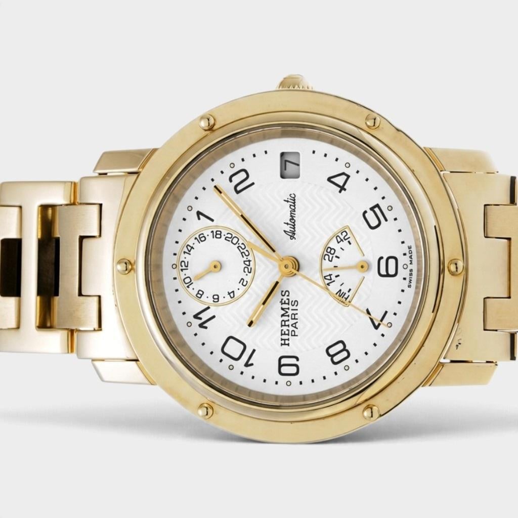 Hermès Clipper CL5.785 | White Dial Used (Very good) Men's watch/Unisex Buy in Switzerland