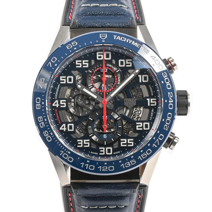 TAG Heuer Carrera Calibre HEUER 01 CAR2A1N.FT6100 | Blue Dial Used (Good) Men's watch/Unisex Buy in Switzerland