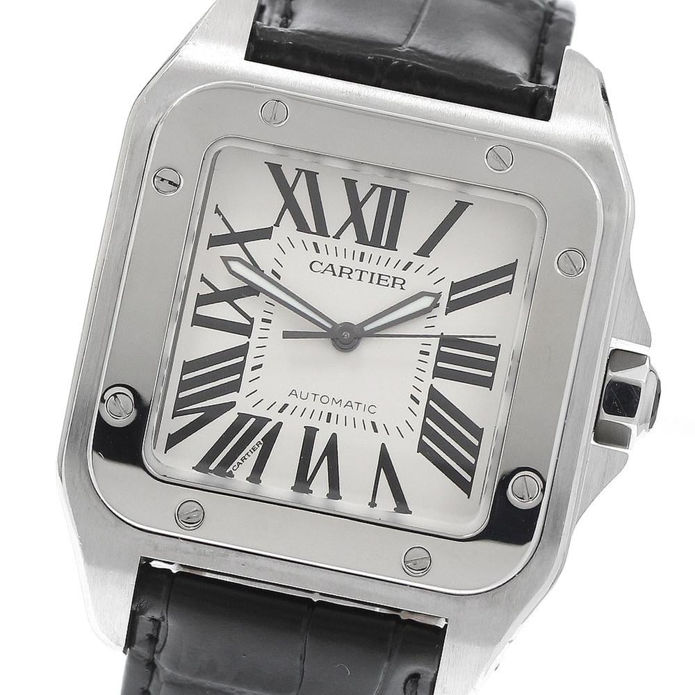 Cartier Santos 100 W20073X8 | Silver Dial Used (Good) Men's watch/Unisex Buy in Switzerland