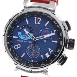 Louis Vuitton ルイ・ヴィトン LOUIS VUITTON QA153 タンブール アウトドア クロノグラフ GMT クォーツ メンズ_826230