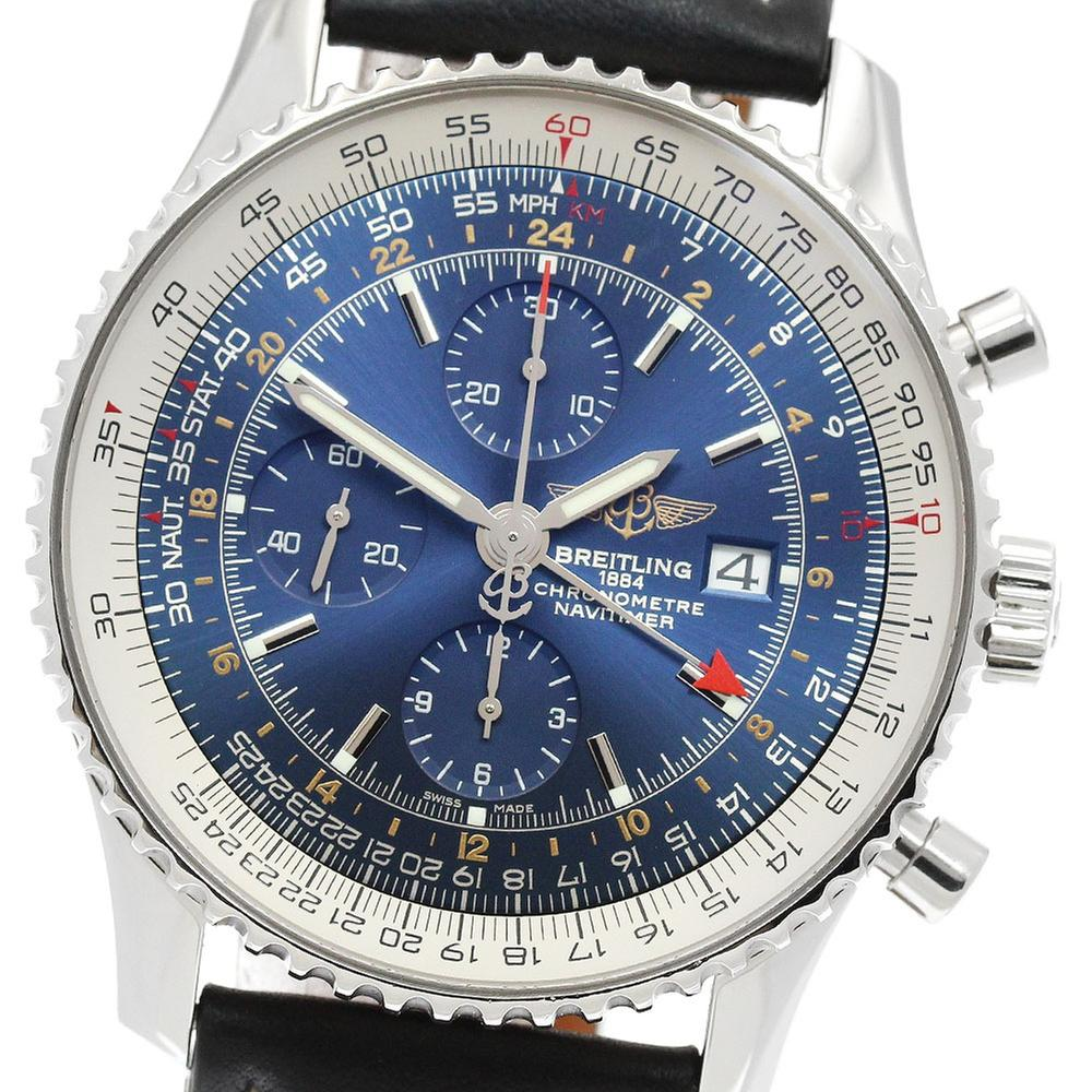 Breitling Navitimer World A24322 | Blue Dial Used (Good) Men's watch/Unisex Buy in Switzerland