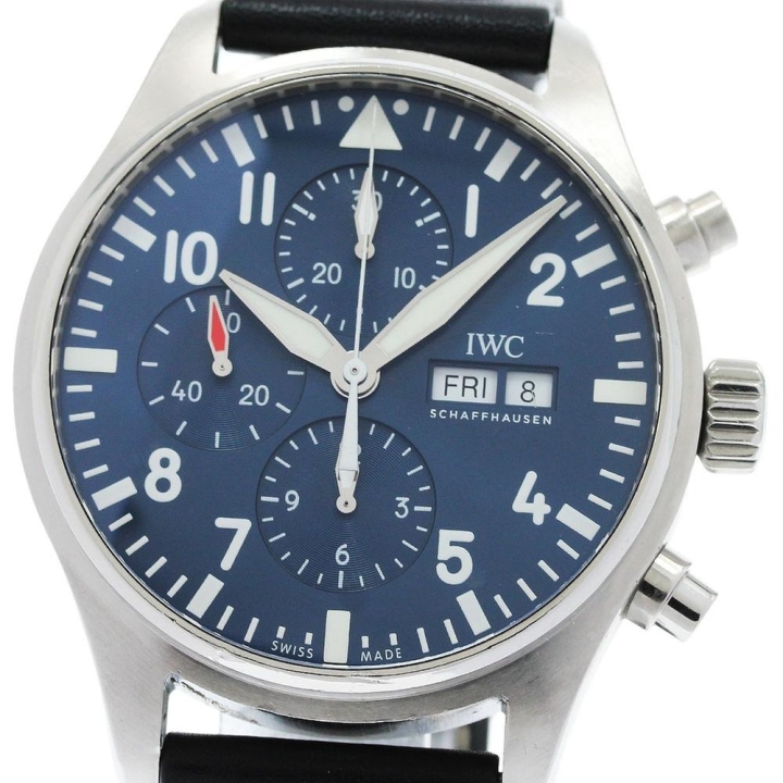 IWC SCHAFFHAUSEN IWC IWC SCHAFFHAUSEN IW377714 パイロットウォッチ プティ プランス デイデイト クロノグラフ 自動巻き メンズ_972576