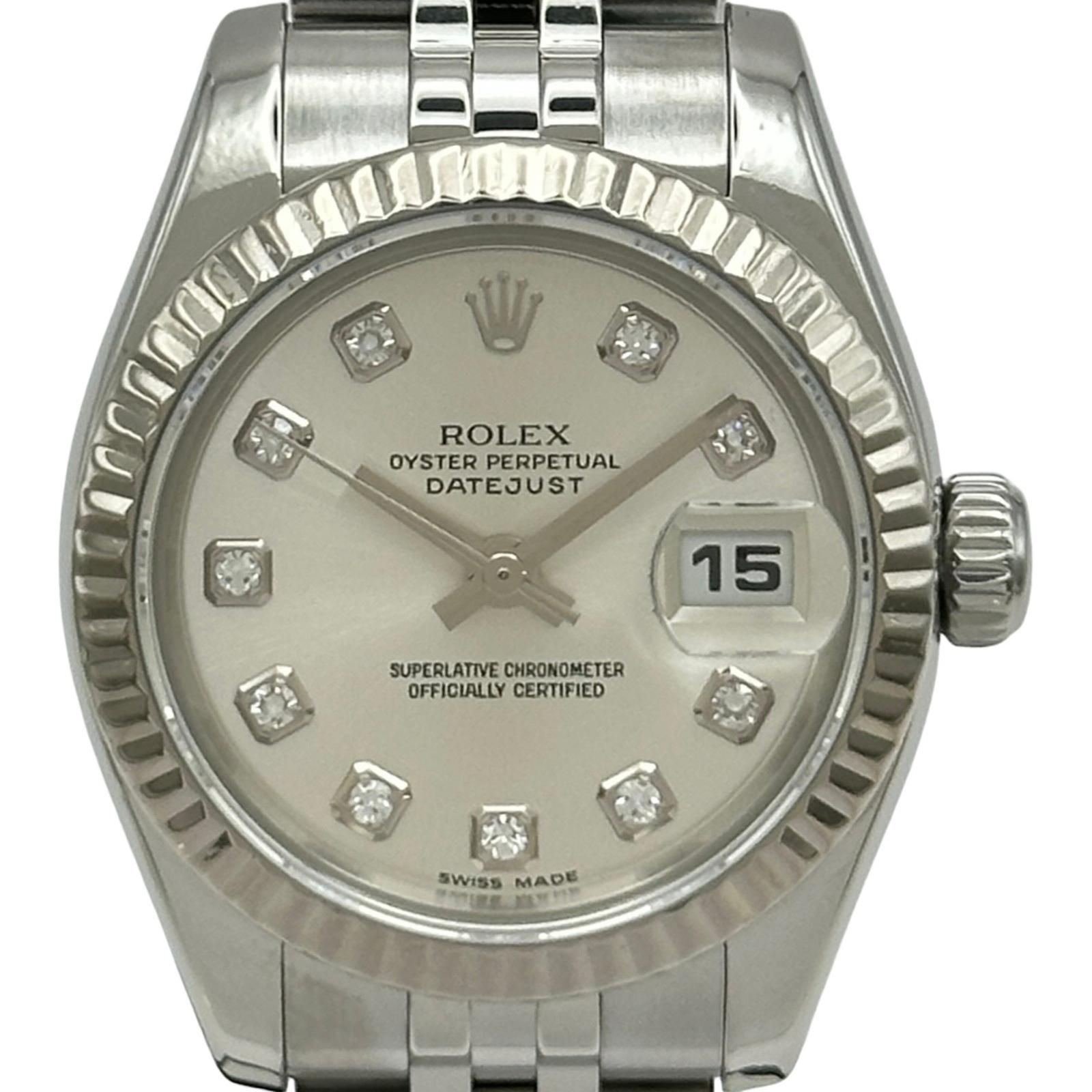 Rolex Lady-Datejust 179174G | Silver Dial Used (Very good) Women's watch Buy in Switzerland
