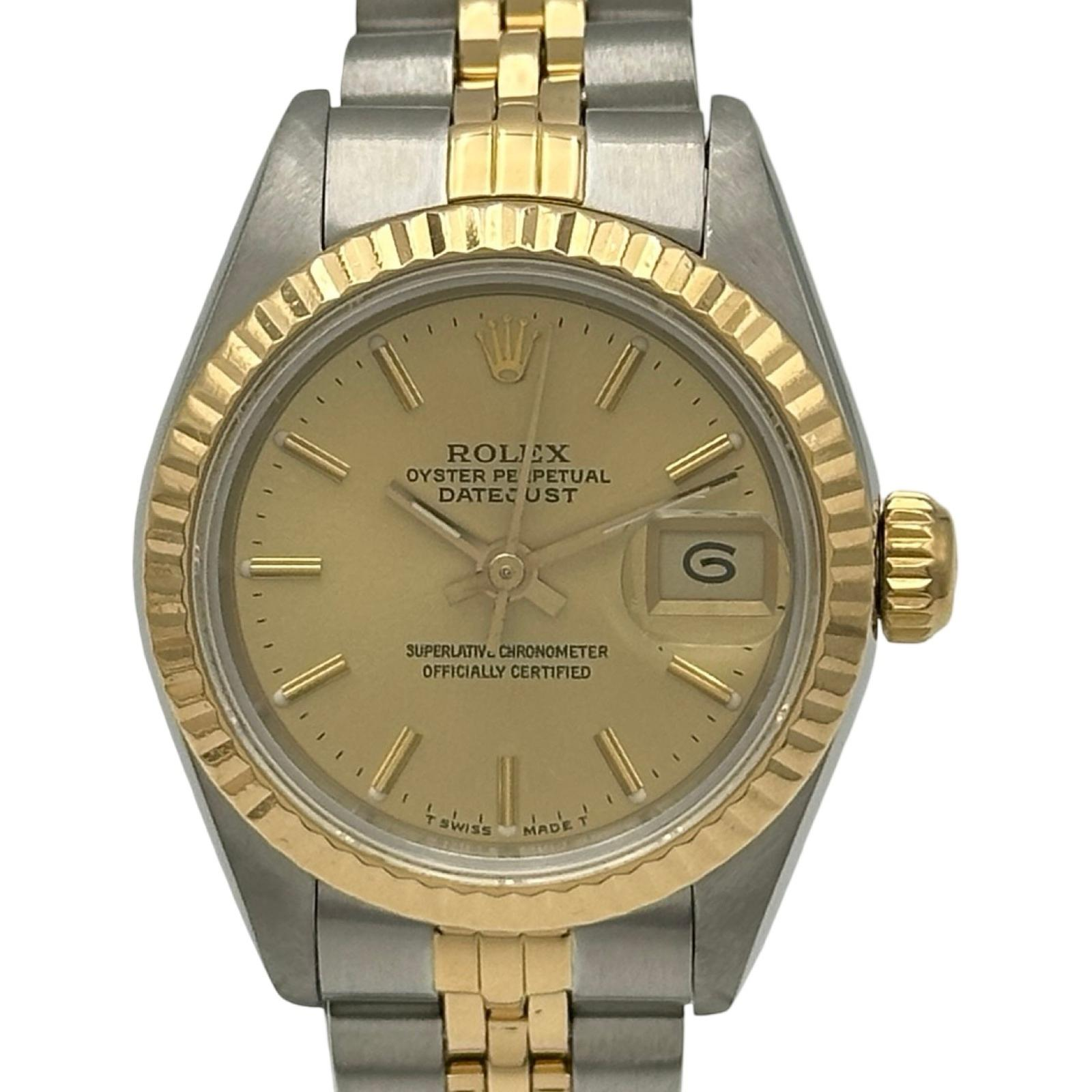 Rolex Lady-Datejust 69173 | Gold Dial Used (Very good) Women's watch Buy in Switzerland