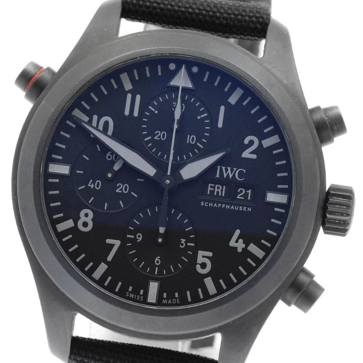 IWC SCHAFFHAUSEN IWC IWC SCHAFFHAUSEN IW371815 パイロットウォッチ トップガン ダブルクロノグラフ 自動巻き メンズ_973331