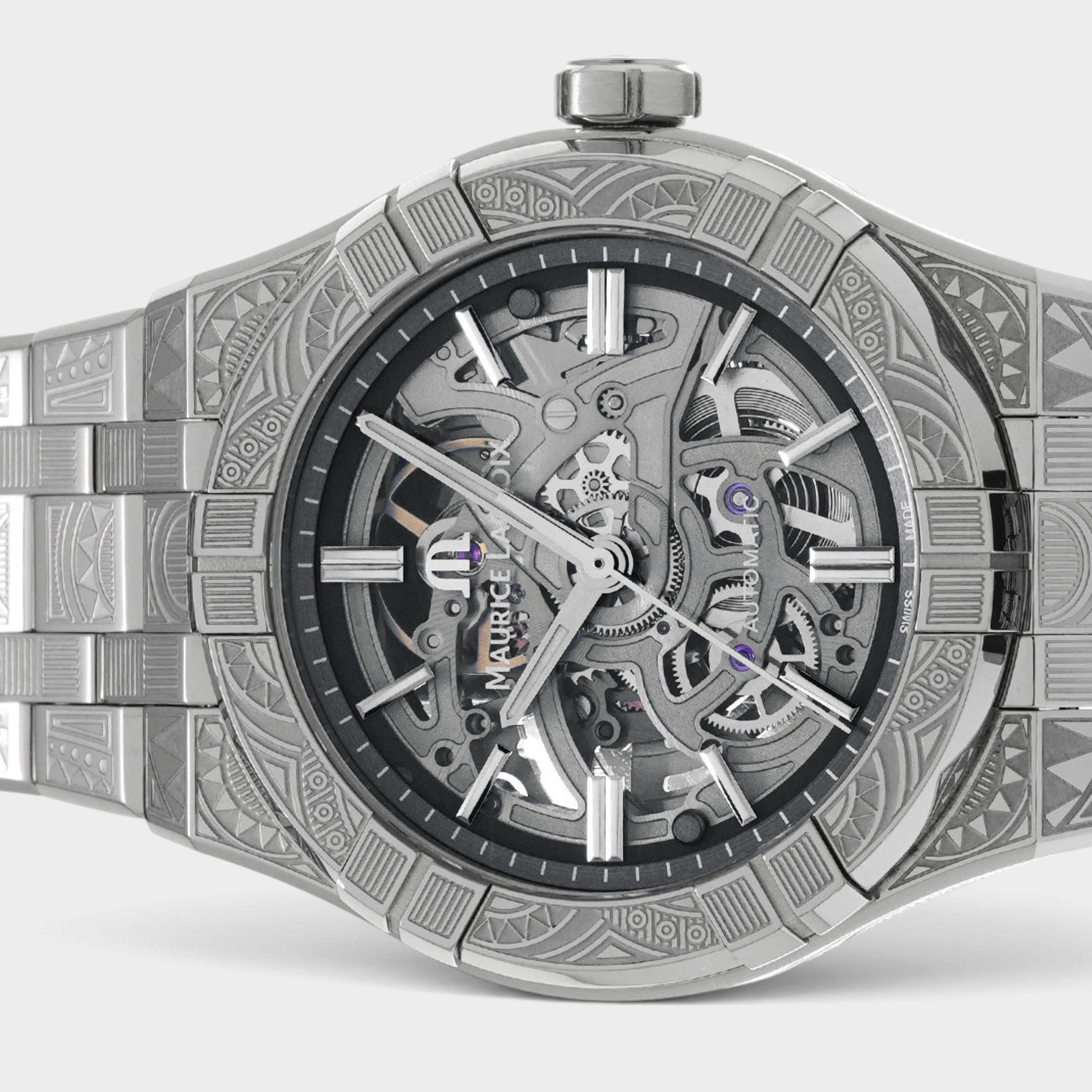 Maurice Lacroix AIKON AI6007-SS009-030-1 | Skeletonized Dial Used (Very good) Men's watch/Unisex Buy in Switzerland