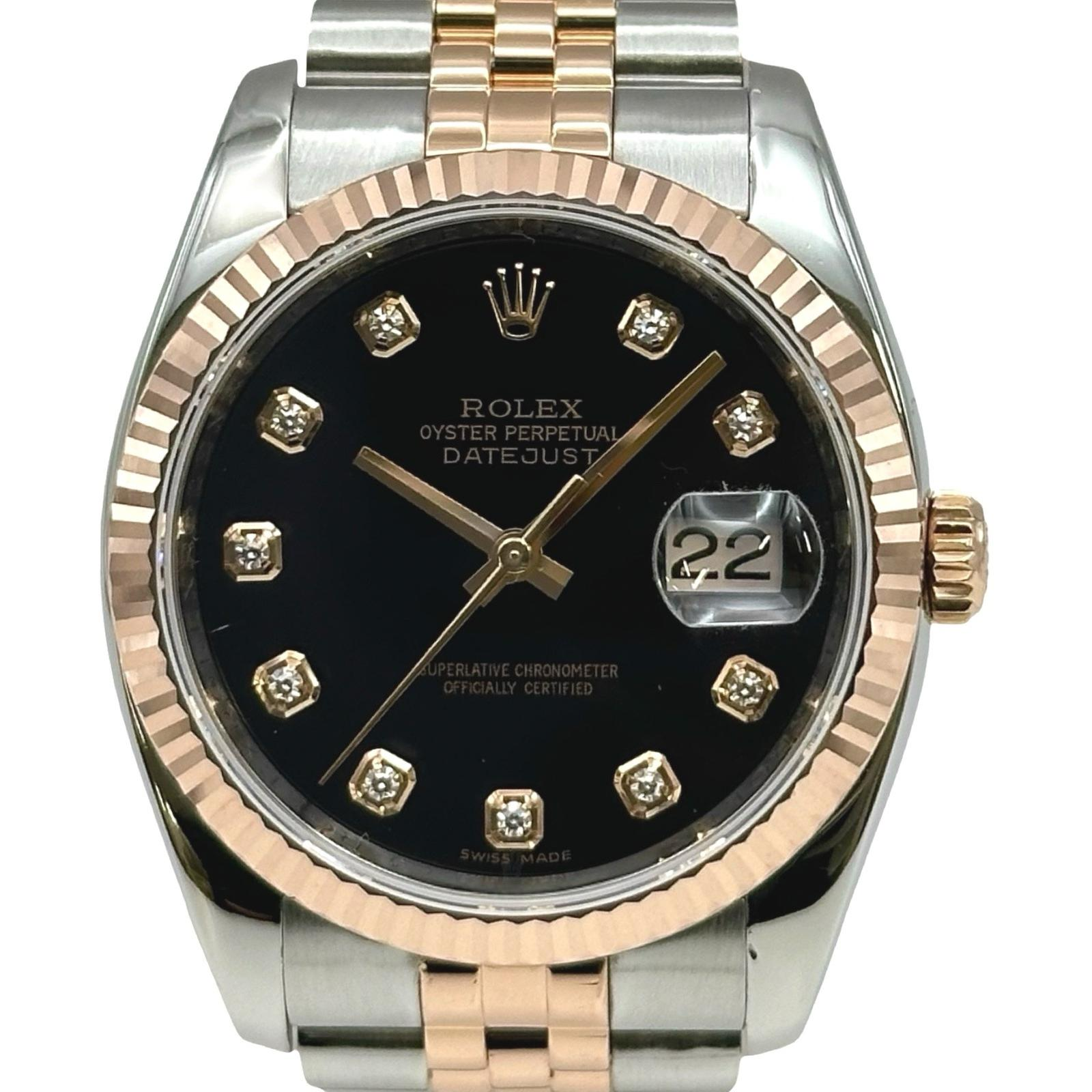 Rolex Datejust 116231G | Black Dial Used (Good) Men's watch/Unisex Buy in Switzerland