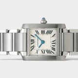 Cartier Tank Française Quartz / Steel / Silver / 18×20 mm / Box&Papers / W51008Q3