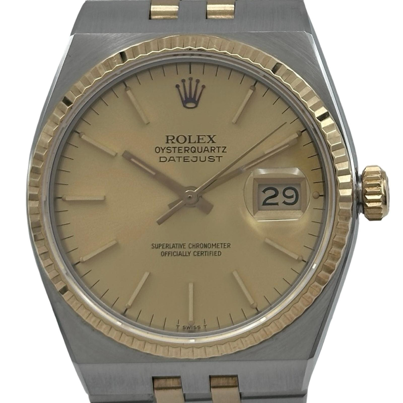 Rolex Datejust Oysterquartz 17013 | Gold Dial Used (Good) Men's watch/Unisex Buy in Switzerland