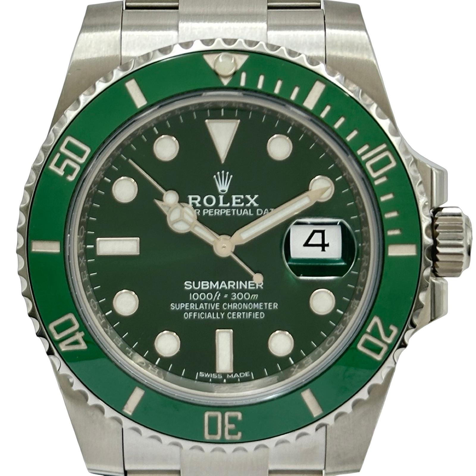 Rolex Submariner Date 116610LV | Green Dial Used (Very good) Men's watch/Unisex Buy in Switzerland