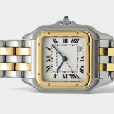 Cartier Panthère Date / Gold&Steel / White / 36 x 27mm / Box&Papers / 110000R