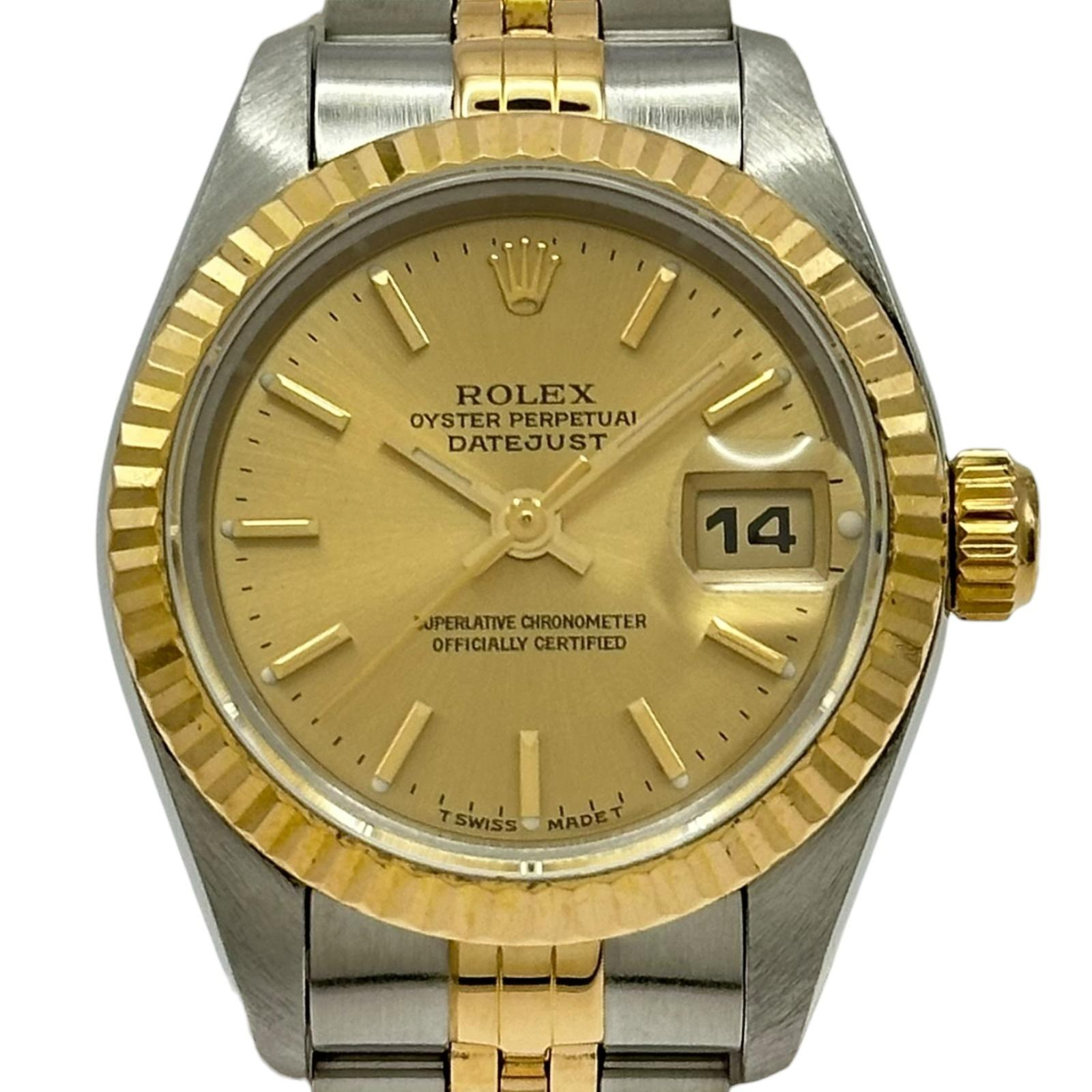 Rolex Lady-Datejust 69173 | Gold Dial Used (Very good) Women's watch Buy in Switzerland