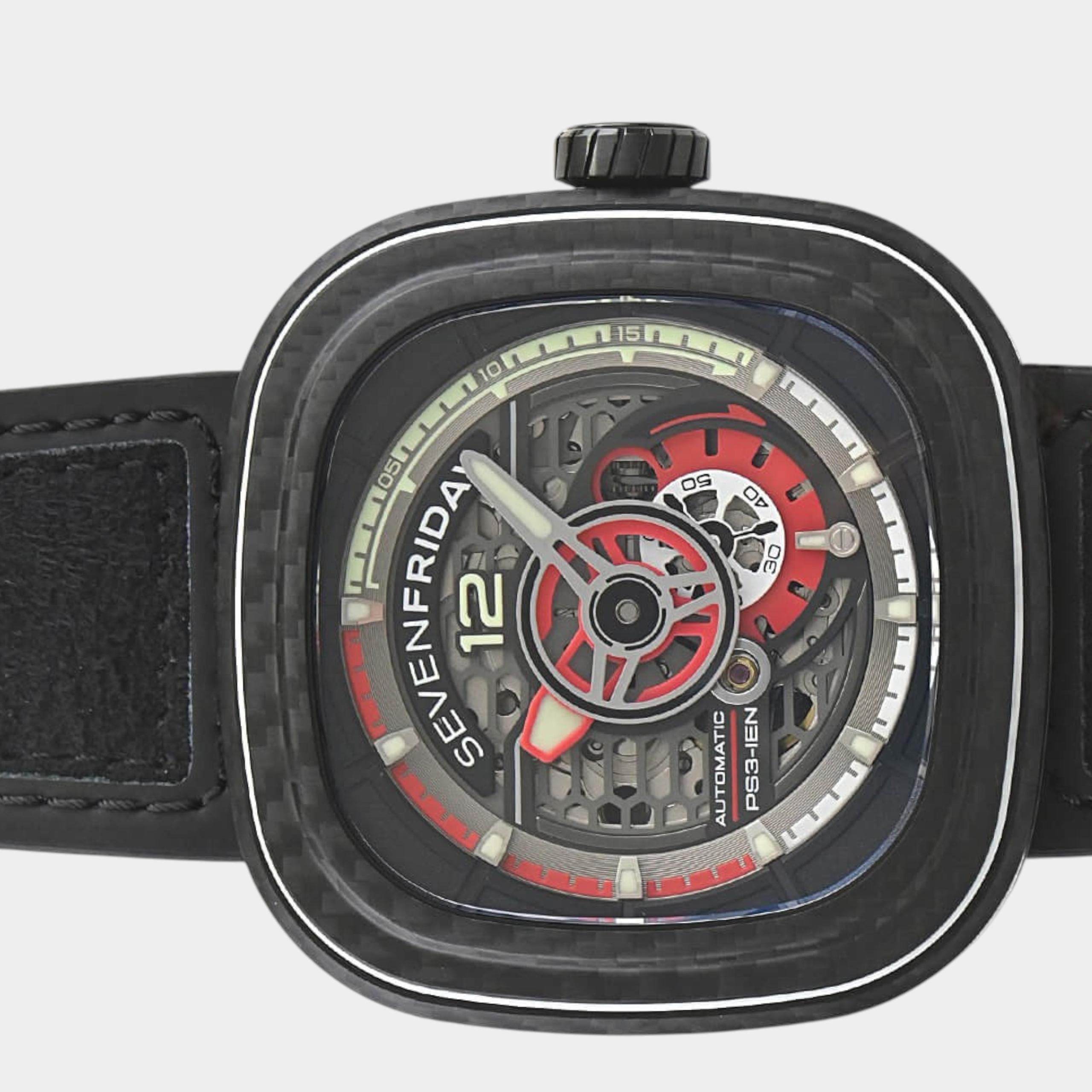 Sevenfriday  PS3/02 RUBY CARBON | Silver Dial Like new & unworn Men's watch/Unisex Buy in Switzerland