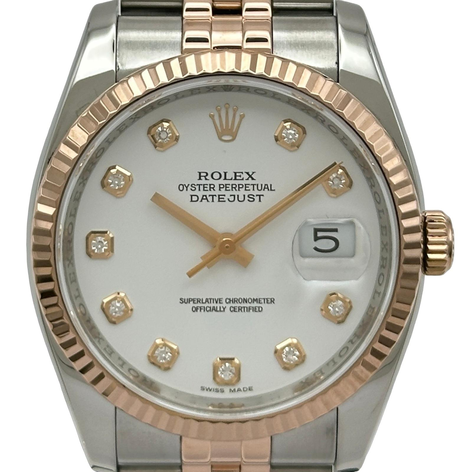 Rolex Datejust 116231G | White Dial Used (Good) Men's watch/Unisex Buy in Switzerland